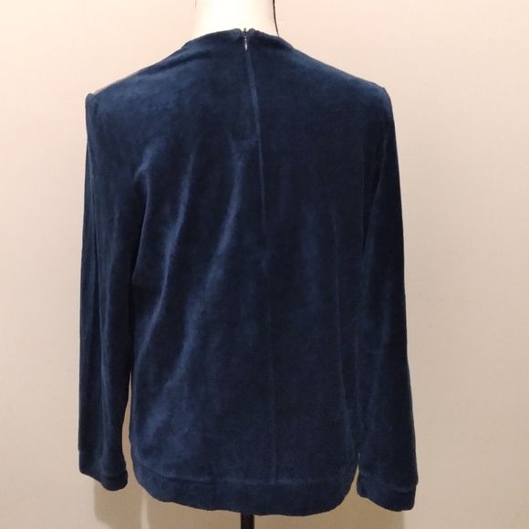 Calliste velour casual top size L - Picture 2 of 5
